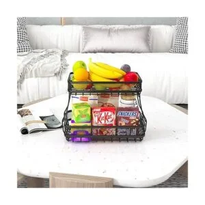 CHLORYARD Cesta de frutas de 2 niveles para cocina cesta_3