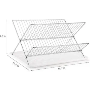 YOUEON Escurridor de platos plegable con escurridor_2