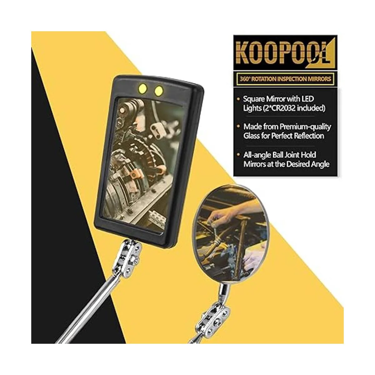 Juego de herramientas de recolección magnética linterna_4