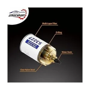 Separador de agua de filtro de combustible con montaje de_2