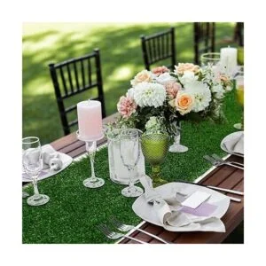 XLX TURF Camino de mesa de césped de 12 x 72 pulgadas_2