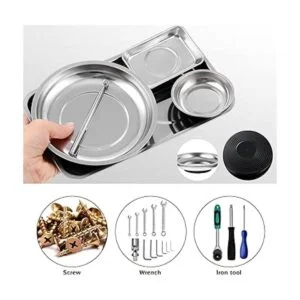 4 bandejas magnéticas redondas cuadradas magnéticas de_3