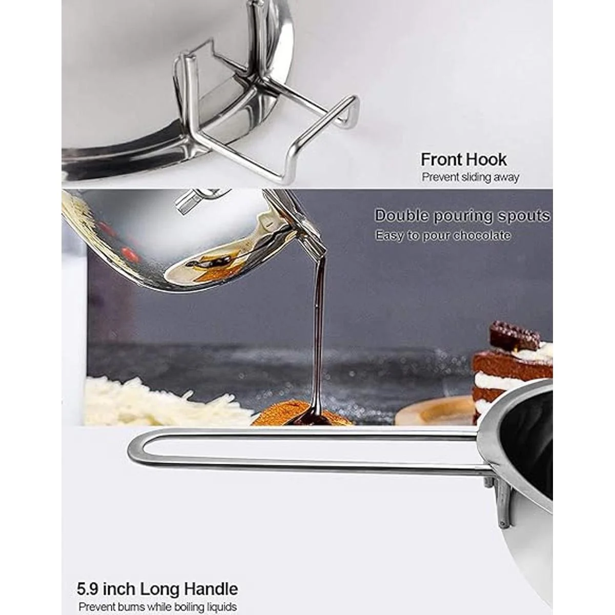 Maceta doble de 33.8 fl oz con olla de acero inoxidable de_5