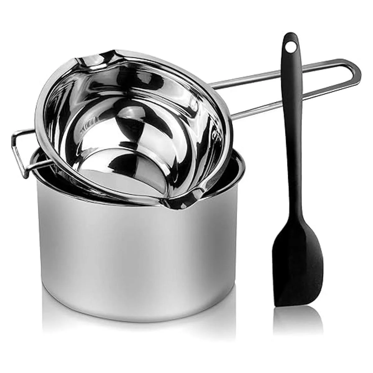 Maceta doble de 33.8 fl oz con olla de acero inoxidable de_1