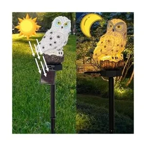 DAZZLE BRIGHT Paquete de 2 luces LED solares de figura de_3