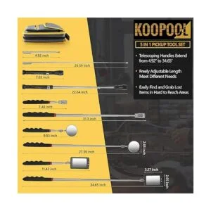 Juego de herramientas de recolección magnética linterna_5