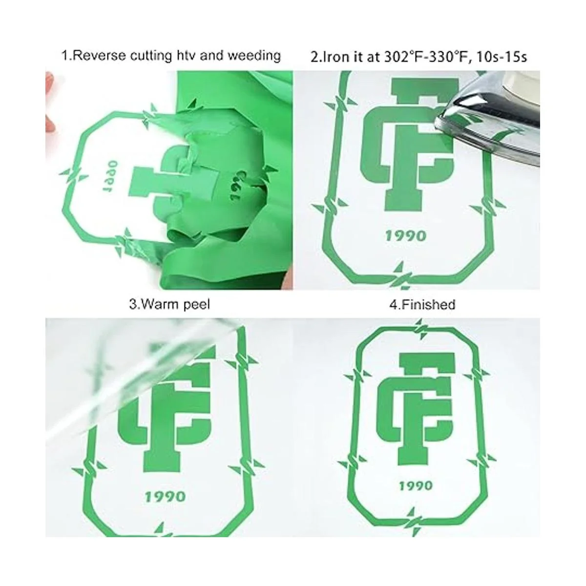 FUNKAKA Rollos de vinilo HTV Vinilo de transferencia de_4