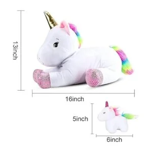 Animales de peluche de unicornio de 16 pulgadas regalos_4