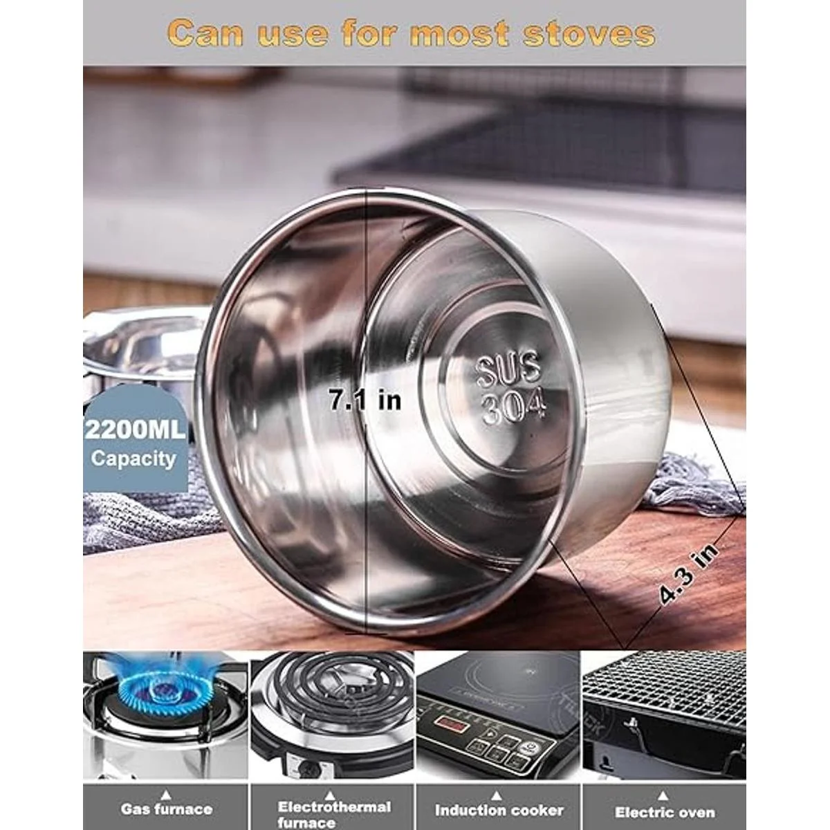 Maceta doble de 33.8 fl oz con olla de acero inoxidable de_3