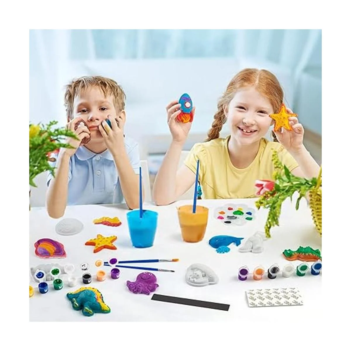 Juboury Kit de pintura para niños de arte y manualidades_4