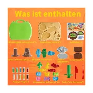 Juguetes de masa de color dinosaurio 2 en 1 37 piezas con_2