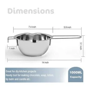 Maceta doble de 33.8 fl oz con olla de acero inoxidable de_2