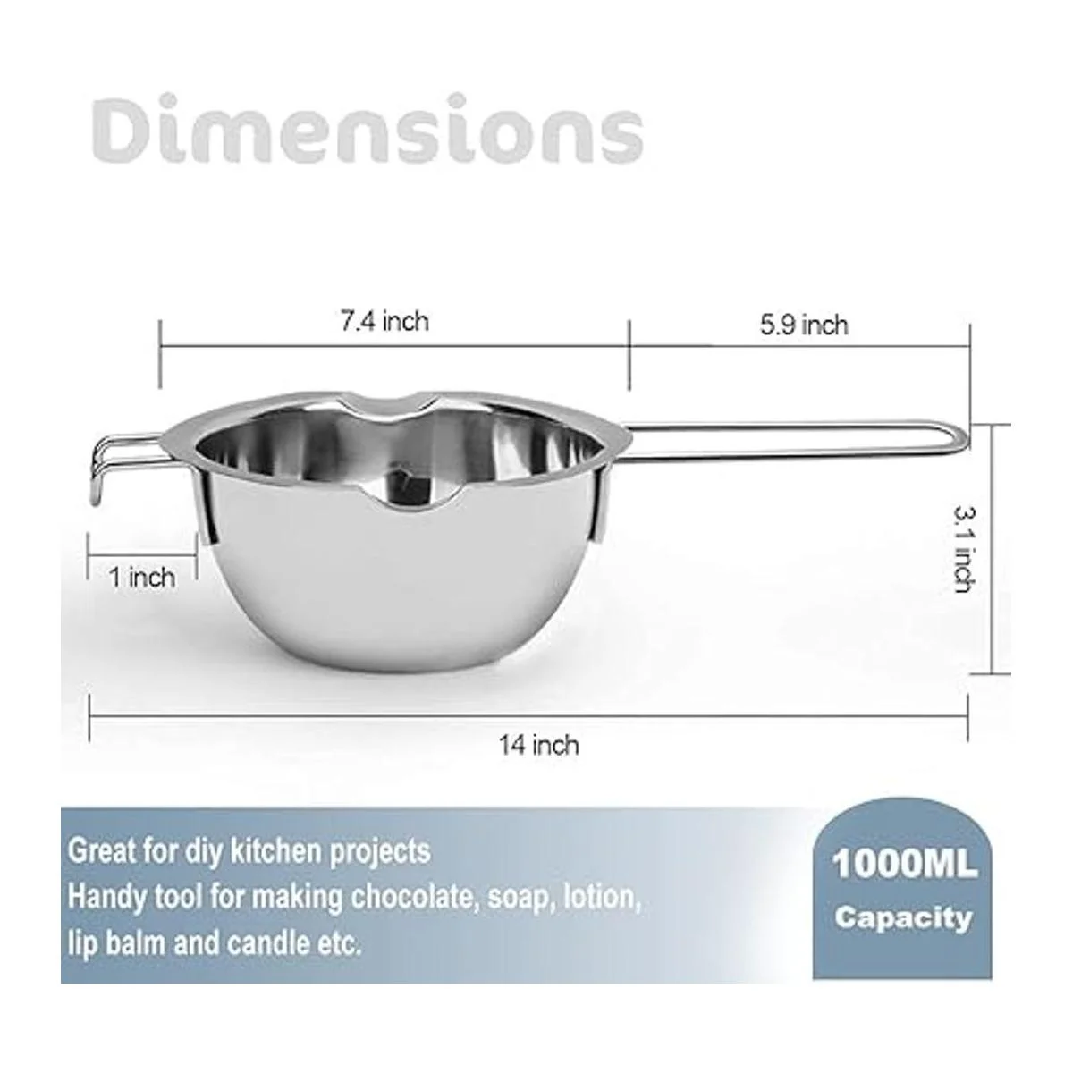 Maceta doble de 33.8 fl oz con olla de acero inoxidable de_2