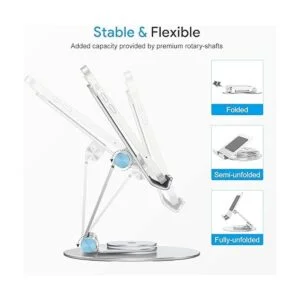 OMOTON Soporte giratorio para tablet con base giratoria_4