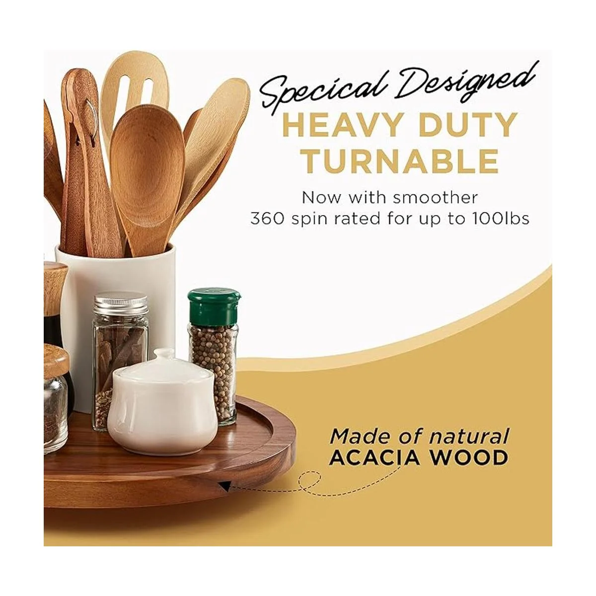 TIDITA Susan Lazy Susan de 13 pulgadas para mesa_2