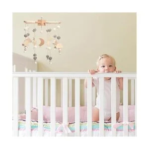 Móvil para cuna Cuna de bebé luna de estrella móvil_4