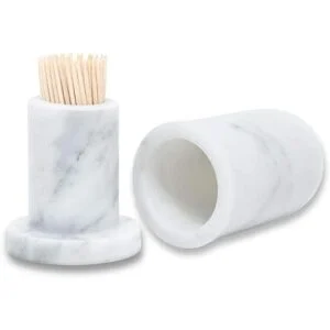 JIMEI Soporte para palillos de dientes de mármol con tapa_1
