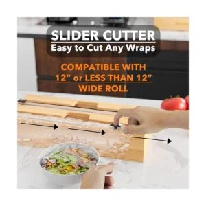 SpaceAid WrapNeat Organizador 2 en 1 con cortador y_5