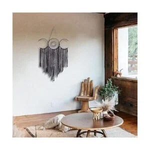 ANROYE Diosa de triple luna negra para colgar en la pared_6