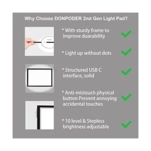 Tablero de luz A3 para trazado de luz caja de luz de_6