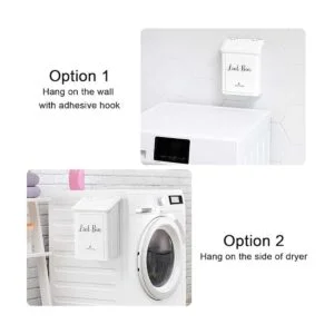 SUBEKYU Contenedor magnético de metal para lavandería_4