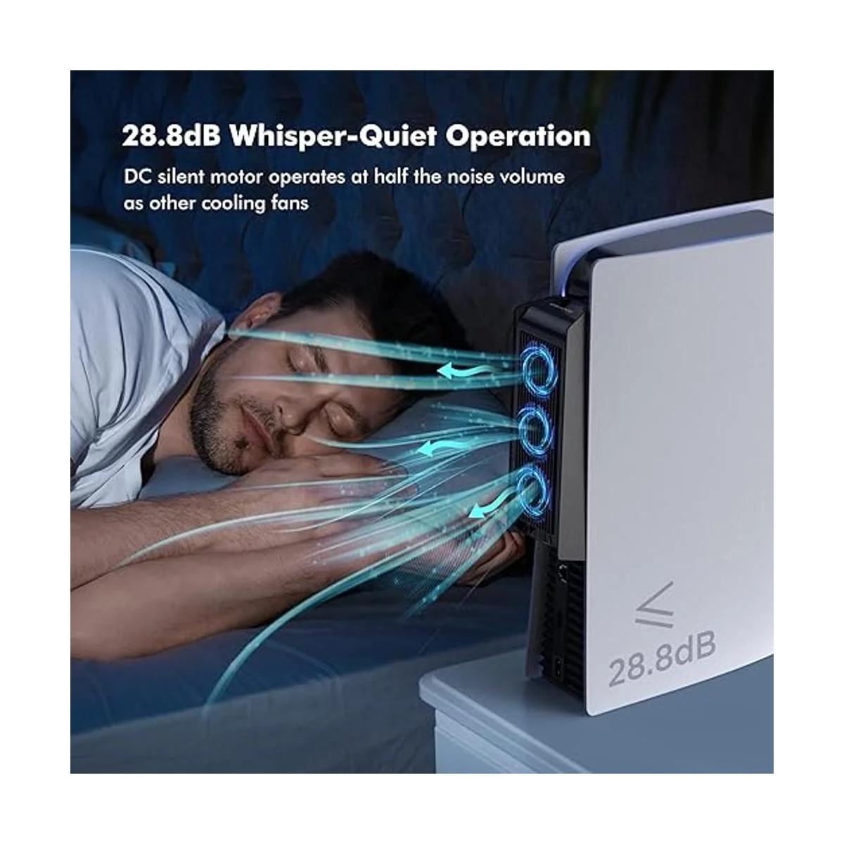 KIWIHOME Ventilador de refrigeración PS5 ventilador de_3