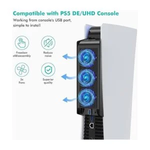 KIWIHOME Ventilador de refrigeración PS5 ventilador de_2