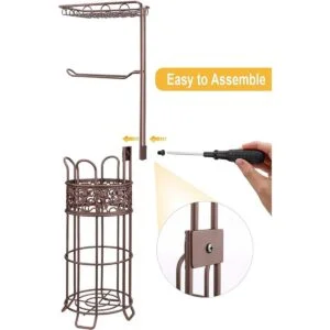 Soporte de papel higiénico mejorado para baño capacidad_5