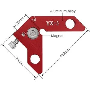 YX3 Buscador central cuadrado para carpintería de 45 90_4