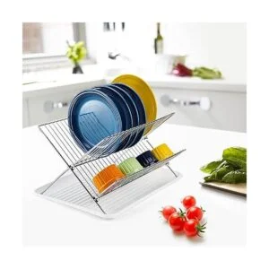 YOUEON Escurridor de platos plegable con escurridor_5