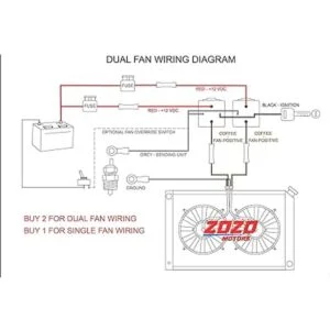 Kit de cableado de ventilador eléctrico Kit de relé de_2