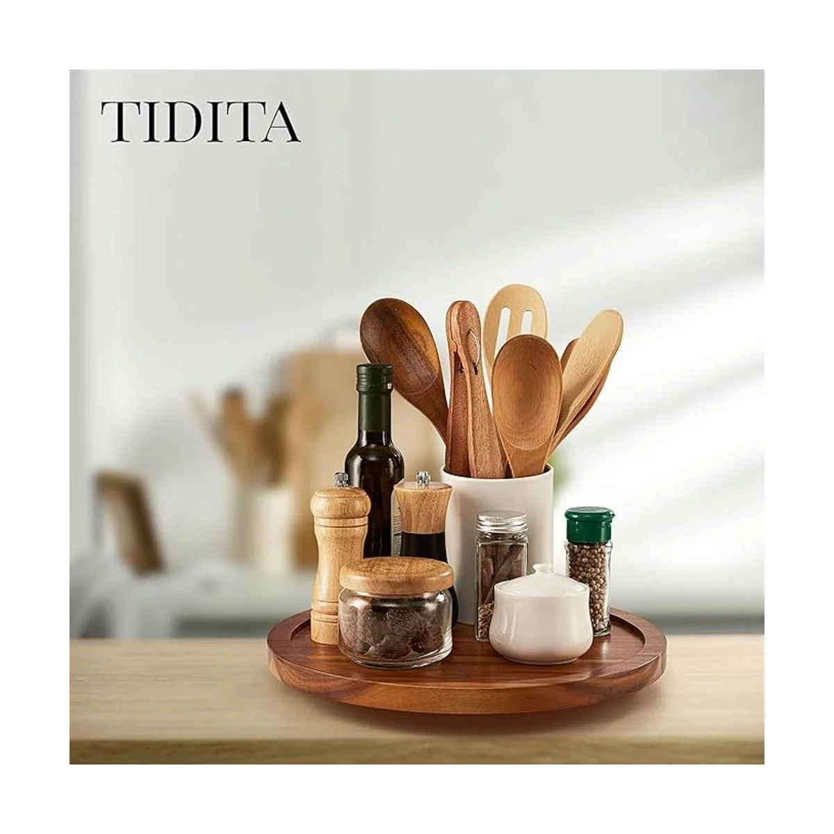 TIDITA Susan Lazy Susan de 13 pulgadas para mesa_6