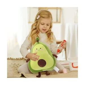 Niuniu Daddy Almohada de animales de peluche de aguacate_5