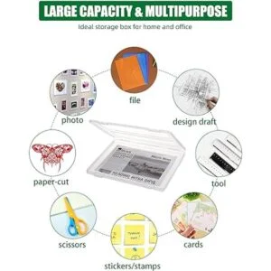 Denkee Paquete de 4 fundas para proyectos portátiles A4_3