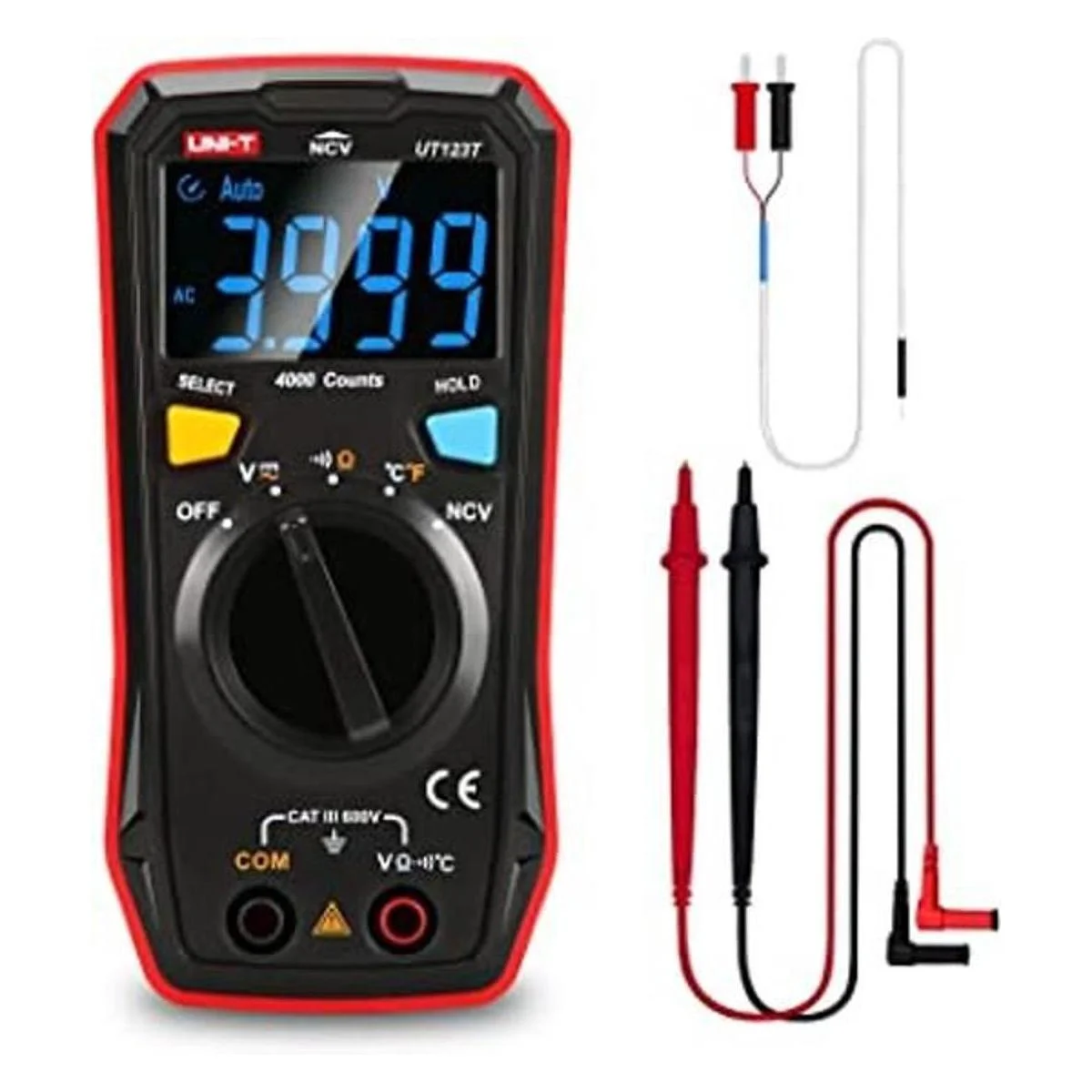 UNIT Kit de multímetro residencial UT123T voltímetro_1