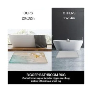 Britimes Juego de 3 alfombras de baño de 3 piezas para_3