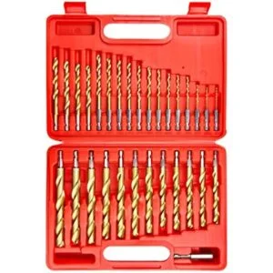wesleydrill Juego de 30 brocas hexagonales de titanio Hss_1
