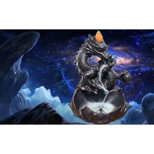 Dragon Backflow Quemador de incienso para cascada con_3