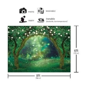 Funnytree Telón de fondo de jardín encantado de primavera_2