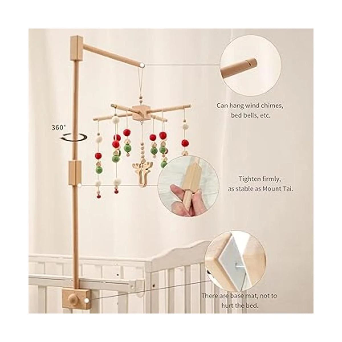 Brazo móvil para cuna Brazo móvil de madera para cuna_2