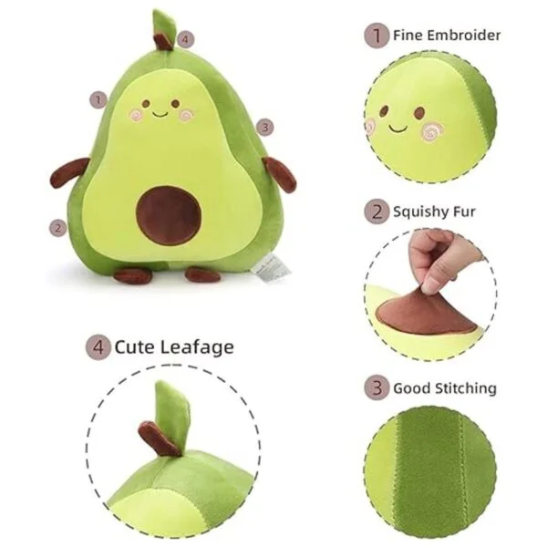 Niuniu Daddy Almohada de animales de peluche de aguacate_3