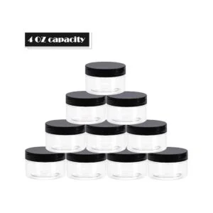 TUZAZO Paquete de 24 tarros de plástico de 4 onzas con_4