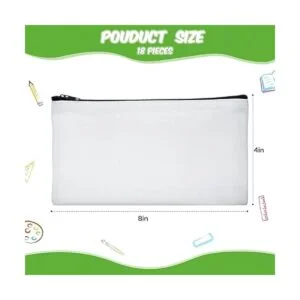 Bolsa de lona para sublimación en blanco con cremallera_2