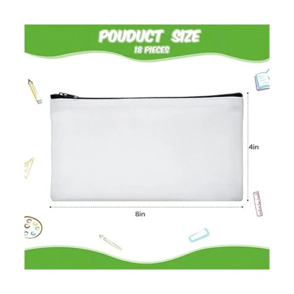Bolsa de lona para sublimación en blanco con cremallera_2