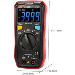 UNIT Kit de multímetro residencial UT123T voltímetro_5