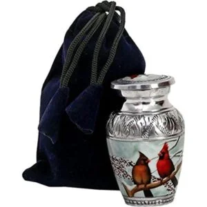 HLC Pequeña y encantadora urna de recuerdo de pájaro de_1