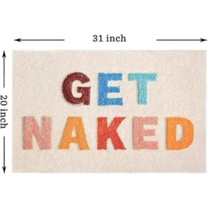 UIOIU Get Naked Alfombrilla de baño bonita alfombra de_3