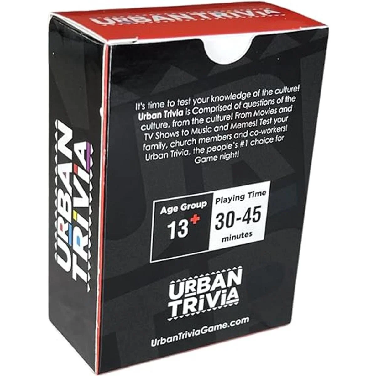 Urban Trivia Game Juego de cartas de trivia negra para la_3