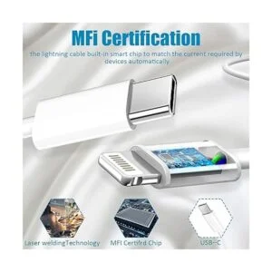 Cargador rápido para iPhone 14 13 12 11 certificado MFi_3
