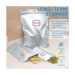 Paquete de 100 bolsas de Mylar para almacenamiento de_6